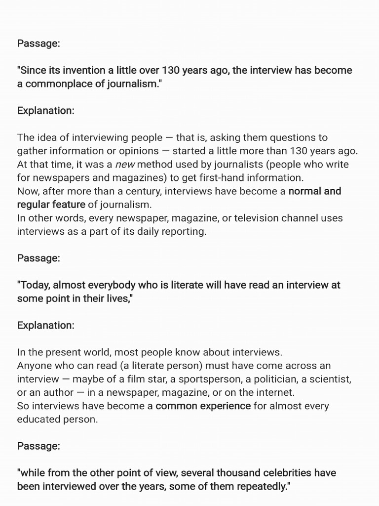 The Interview Part L - 2 | PDF