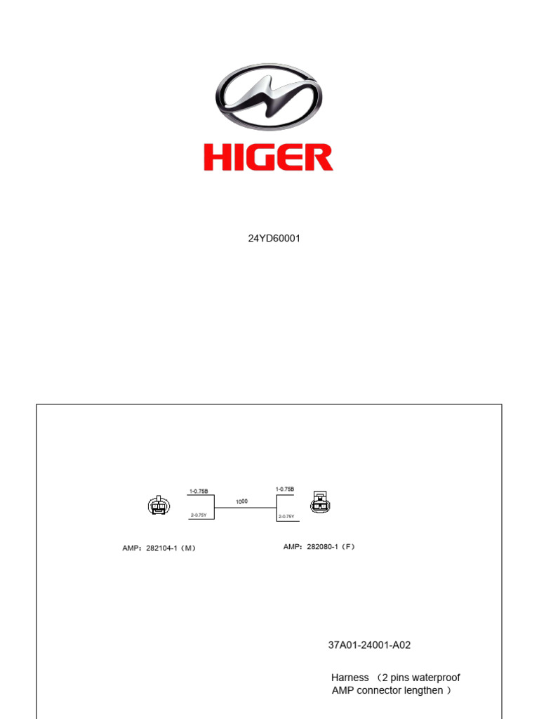 24YD60001 Harnes+for+24YD60001 A.1 | PDF | Power Supply | Electrical ...