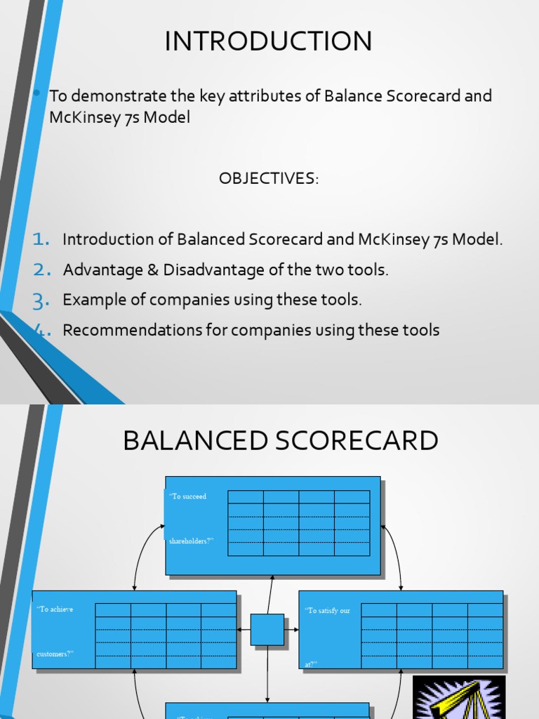 Balanced Scorecard & McKinsey 7S Overview | PDF | Business Economics ...