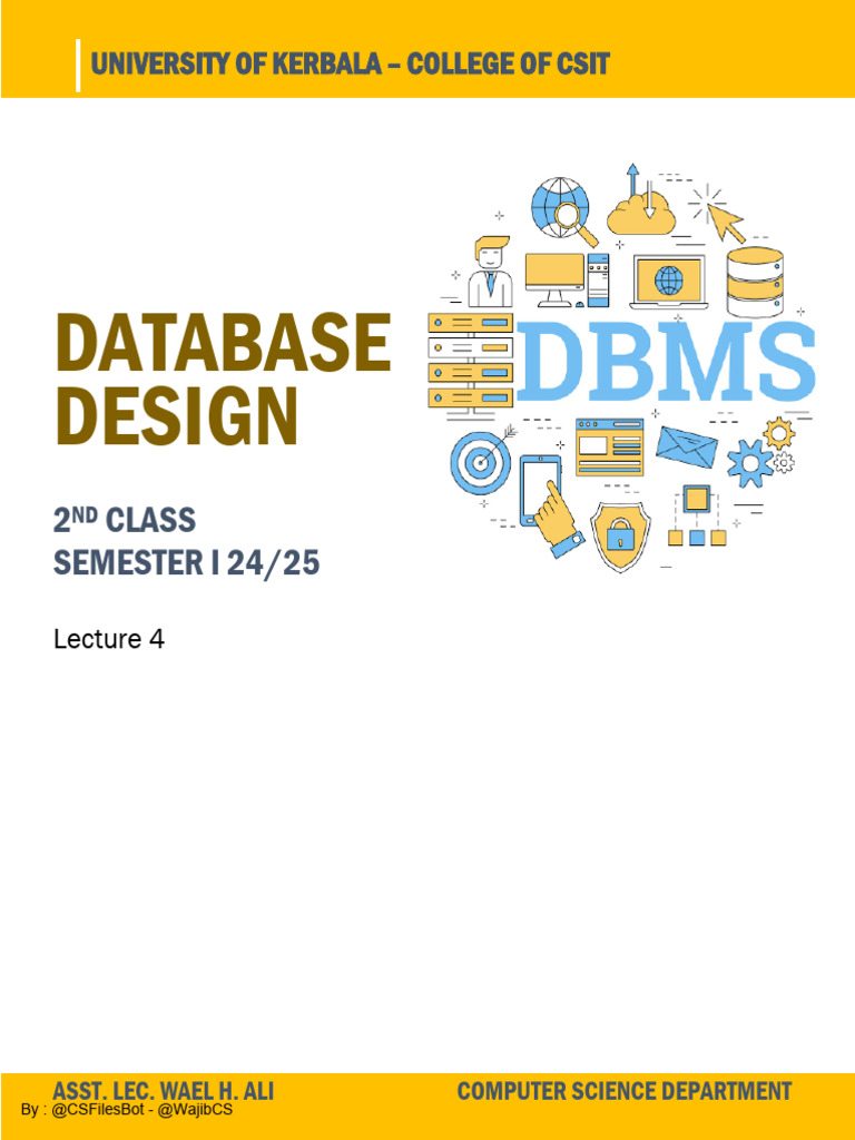 04 | PDF | Databases | Database Schema
