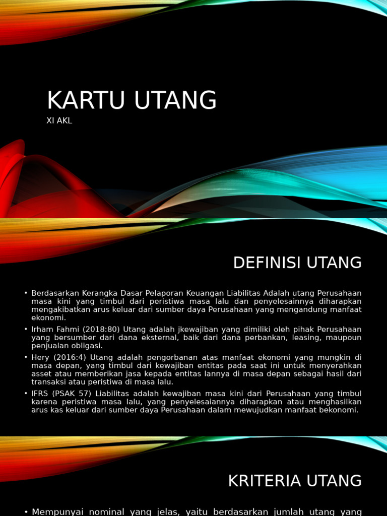 Kartu Utang | PDF