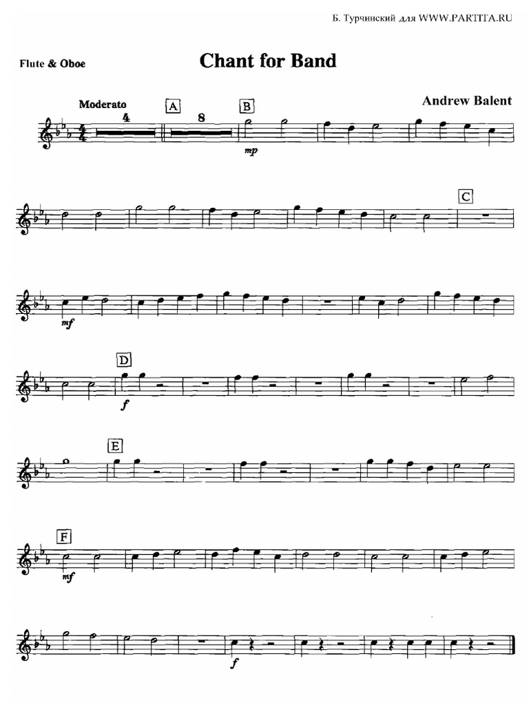 Chant For Band | PDF