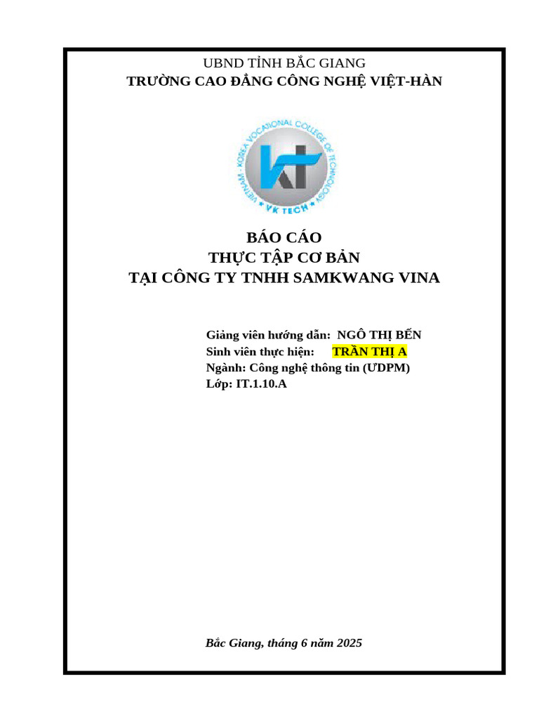 Format BC TTCB - TK | PDF