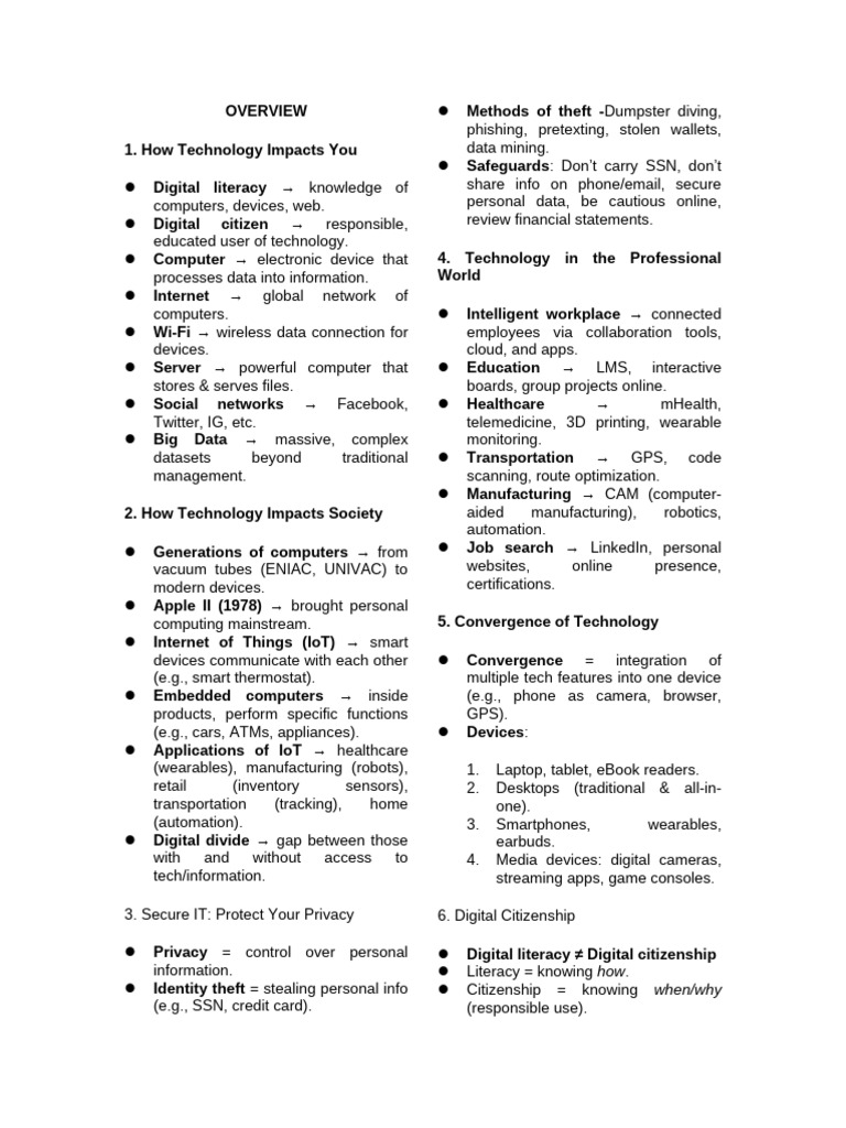 Impact of Technology on Society and Security | PDF | Graphical User ...