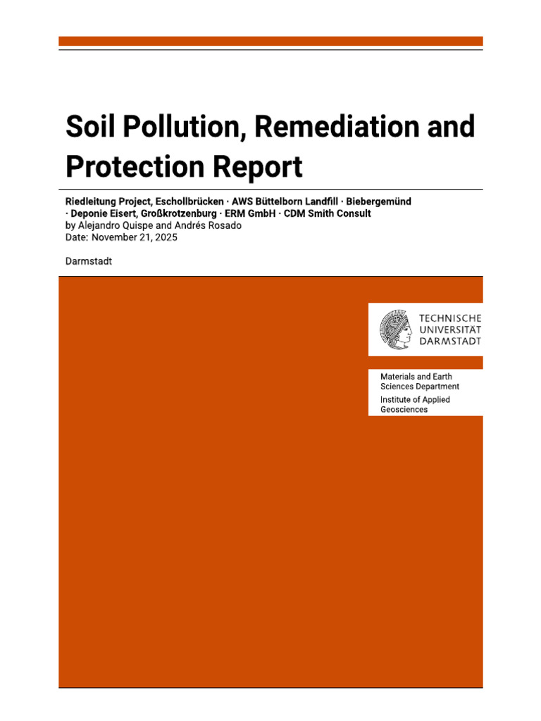 Soil Pollution Report 1 | PDF