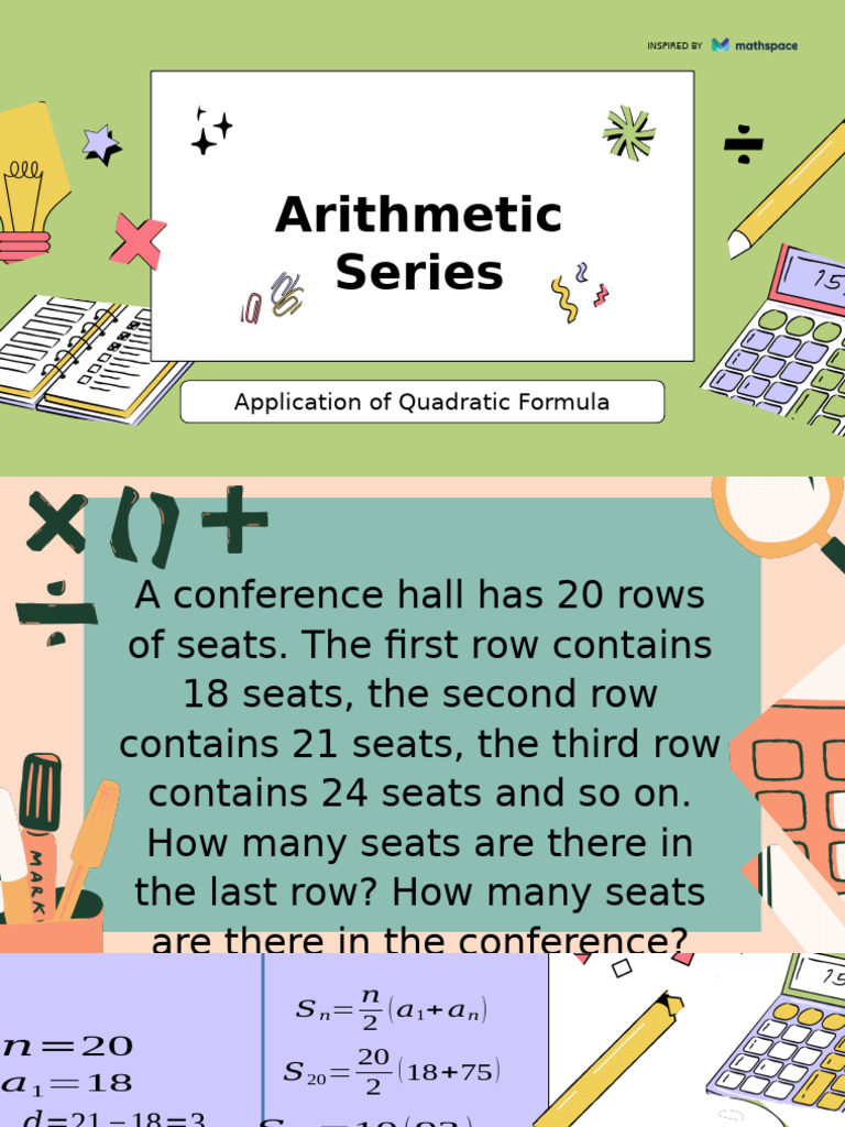 Quadratic Formula in Arithmetic Series | PDF | Multiplication | Square Root
