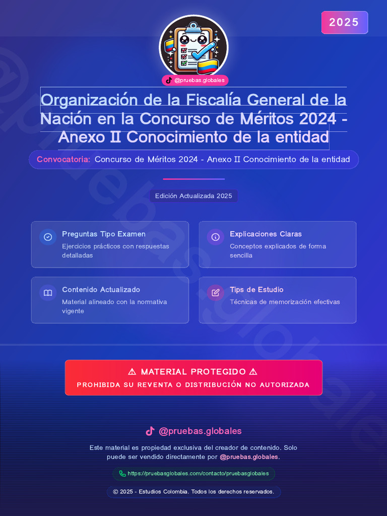 Organizacin de La Fiscala General de La Nacin en La Concurso de Mritos ...