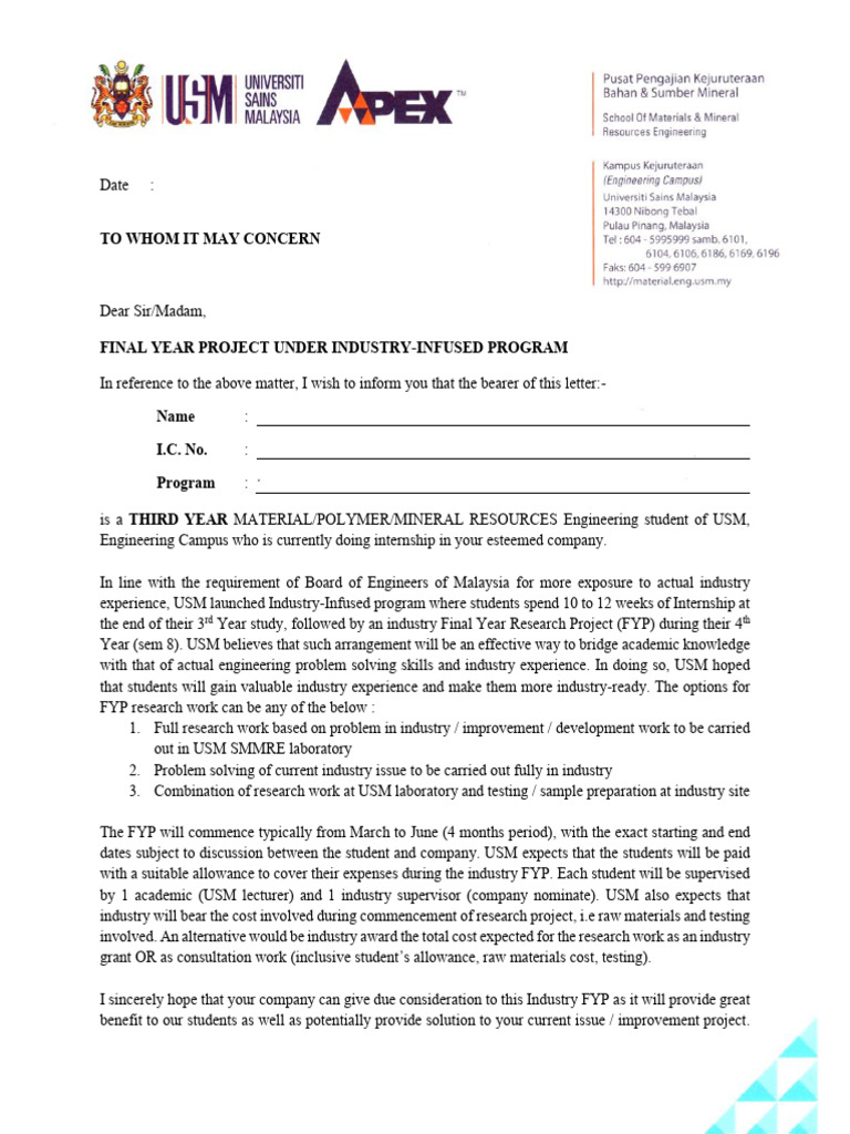 Industry-Focused Final Year Project Guide | PDF