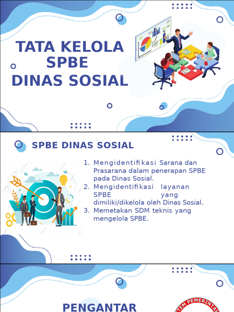 Tata Kelola Spbe_dinas Sosial | PDF