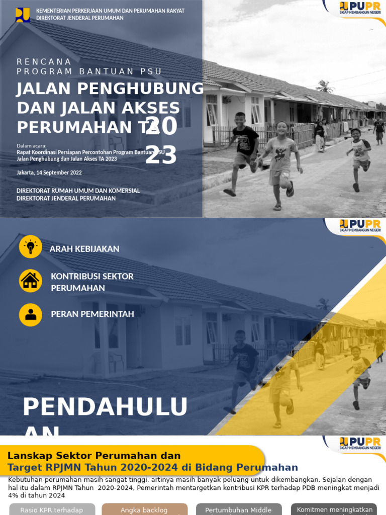 Rencana Program Bantuan PSU 2023 | PDF