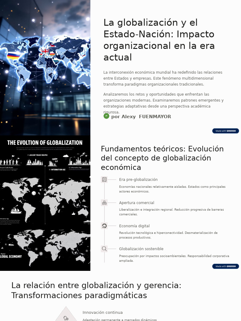 Impacto de la Globalización en Organizaciones | PDF | Globalización ...