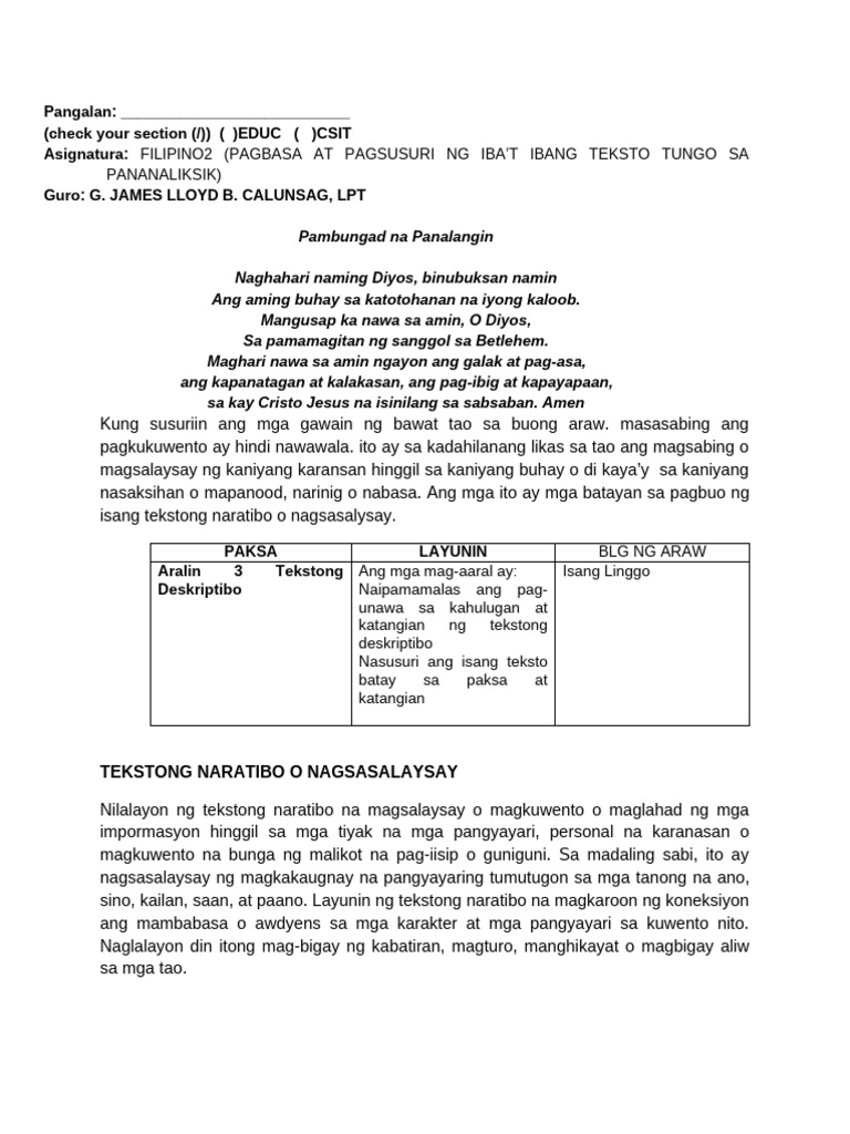 Fil 2 Module 3 | PDF