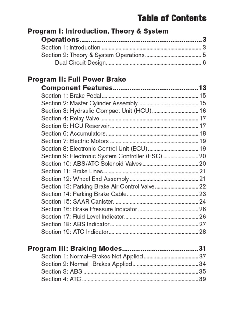 Full Power Brake System Overview | PDF | Anti Lock Braking System | Brake