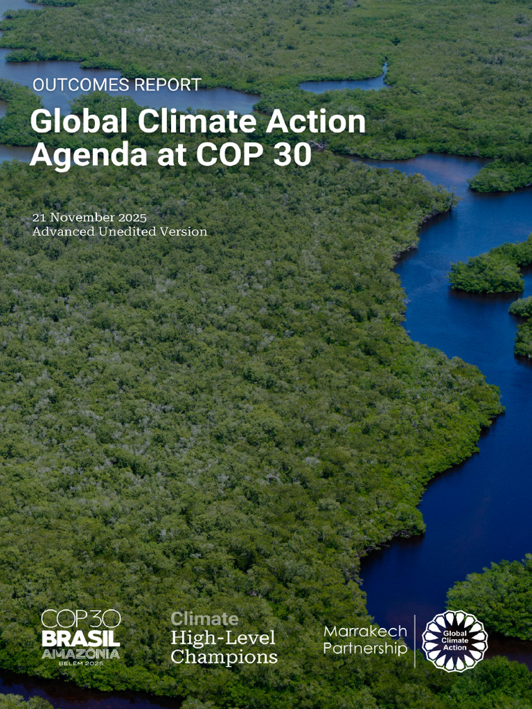 COP30 Action Agenda - Final Report | PDF | Climate Change Mitigation ...