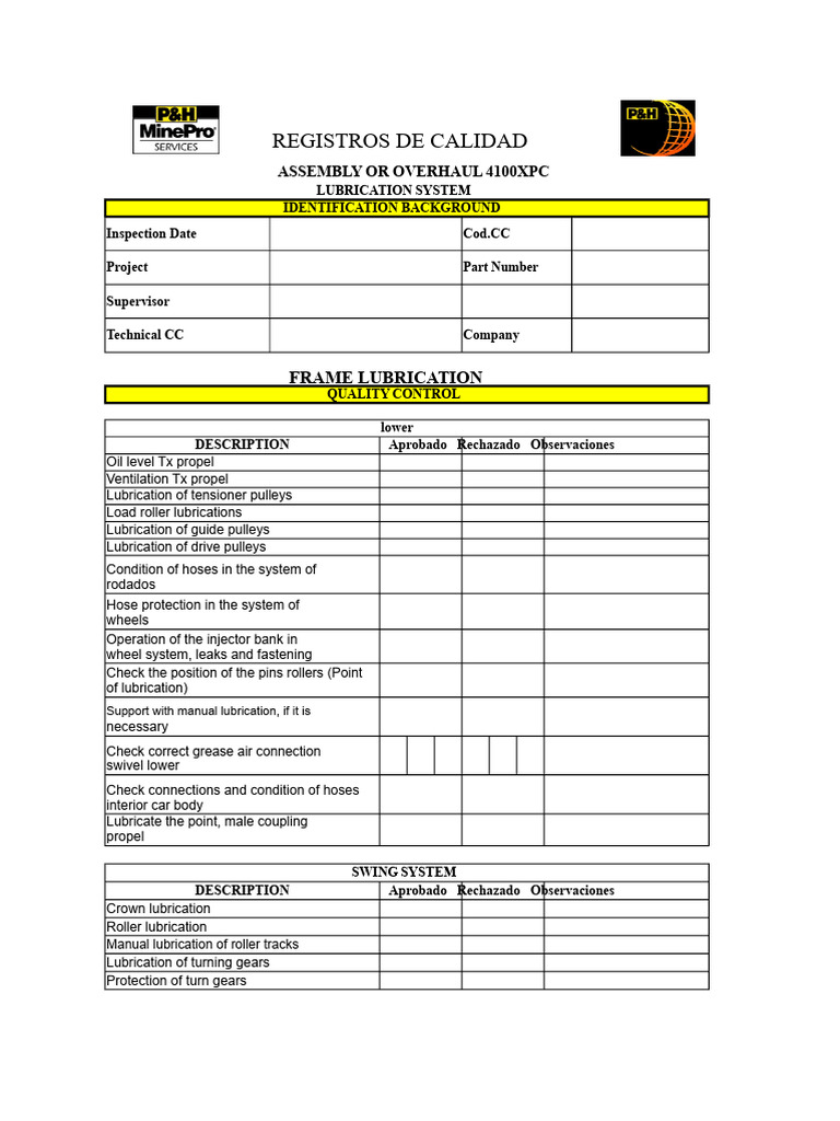Check Lubrication | PDF | Pump | Valve