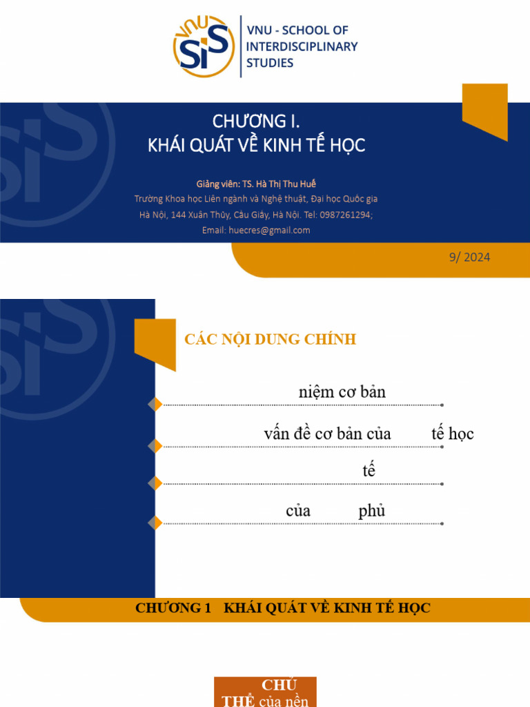 Chuong 1 Khai Quat Ve Kinh Te Hoc | PDF