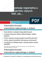 Anestezja regionalna u pacjentów otyłych