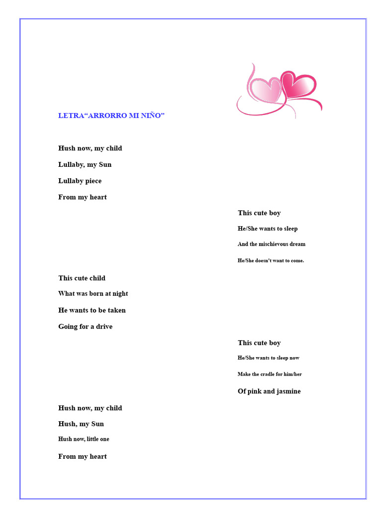 Lullaby, my child | PDF