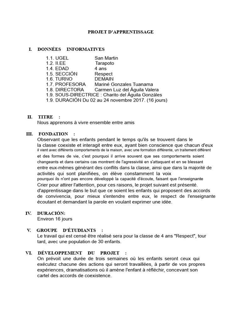 Apprentissage de la coexistence en classe | PDF | Apprentissage | Science