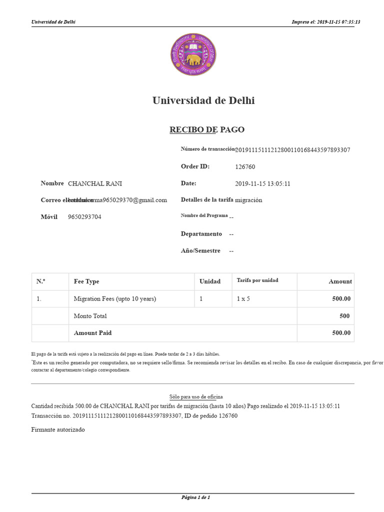 Recibo de Pago | PDF | Informática
