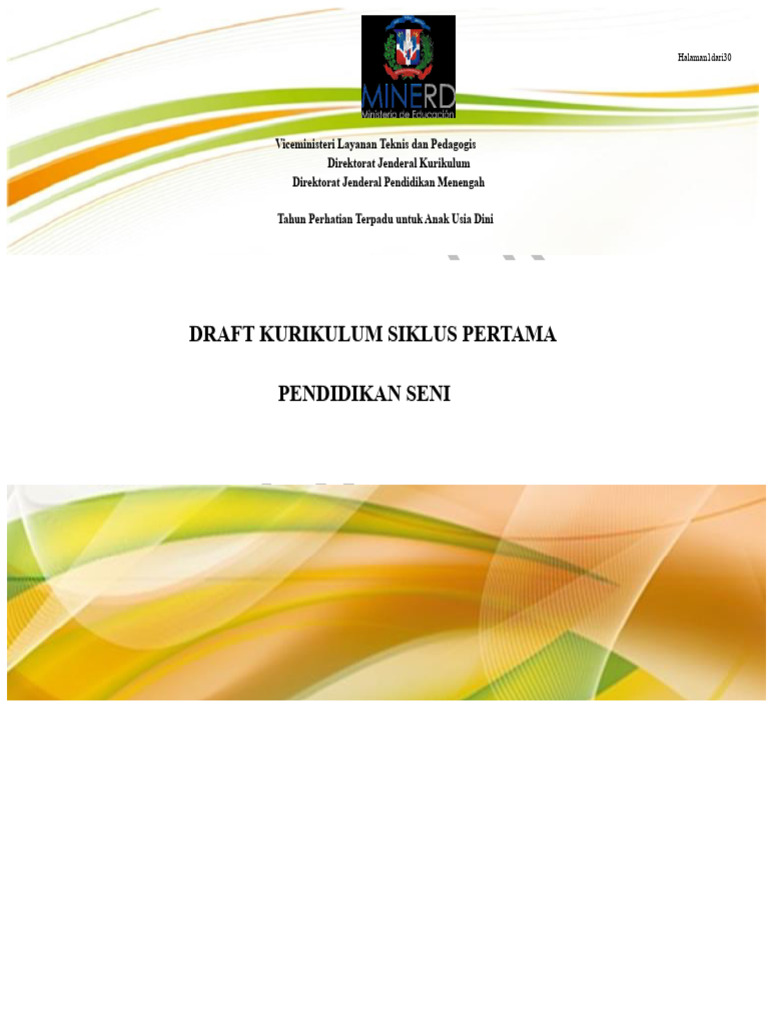 Kurikulum Pendidikan Seni Kelas 7 | PDF