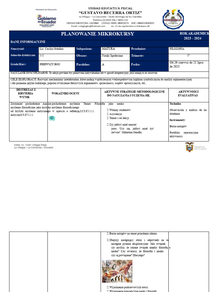1t Planowanie Fls 1 BGU | PDF