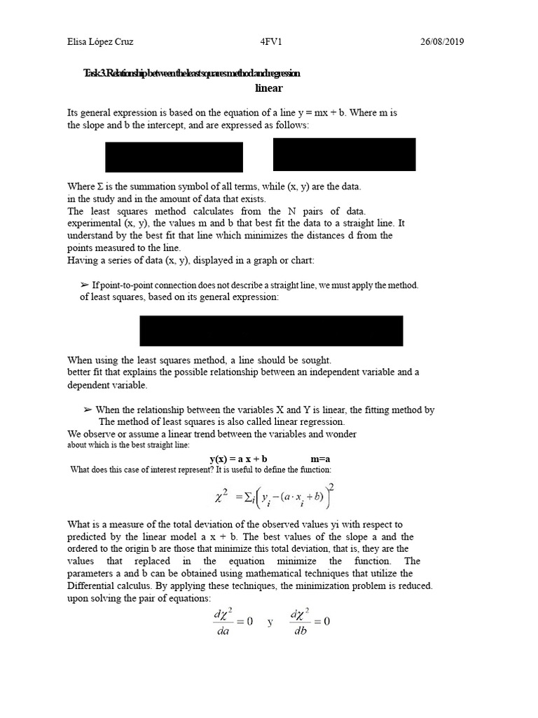 Relationship Between The Method of Least Squares and Linear Regression ...