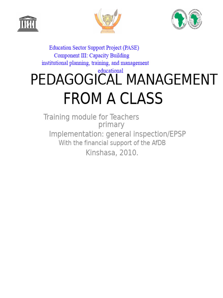 Educational Management of A Class3 | PDF | Teachers | Pedagogy