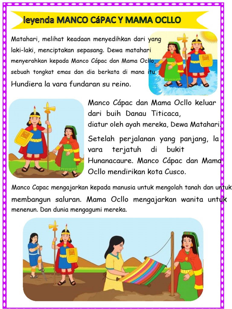Legenda Manco Cápac dan Mama Ocllo | PDF