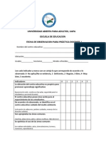 Ficha de Observacion Educativa