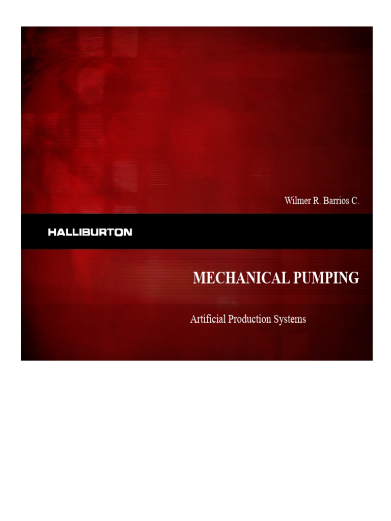 Mechanical Pumping Design Fundamentals | PDF | Pump | Classical Mechanics