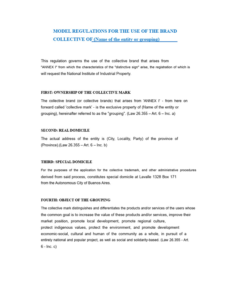 Usage Regulation Model | PDF | Brand | Trademark