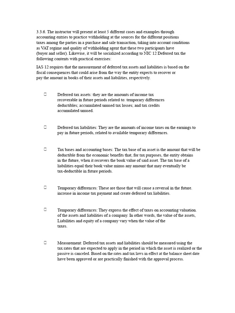 3.3.6 | PDF | Taxes | Deferred Tax