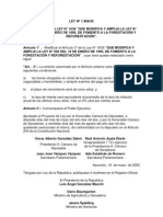 Ley 1968-02 Que Modifica La LeyN1639 Que Modifica y Amplia La Ley N 536 Del 16 de Enero de 1995 Foment A La Forest y Ref 1