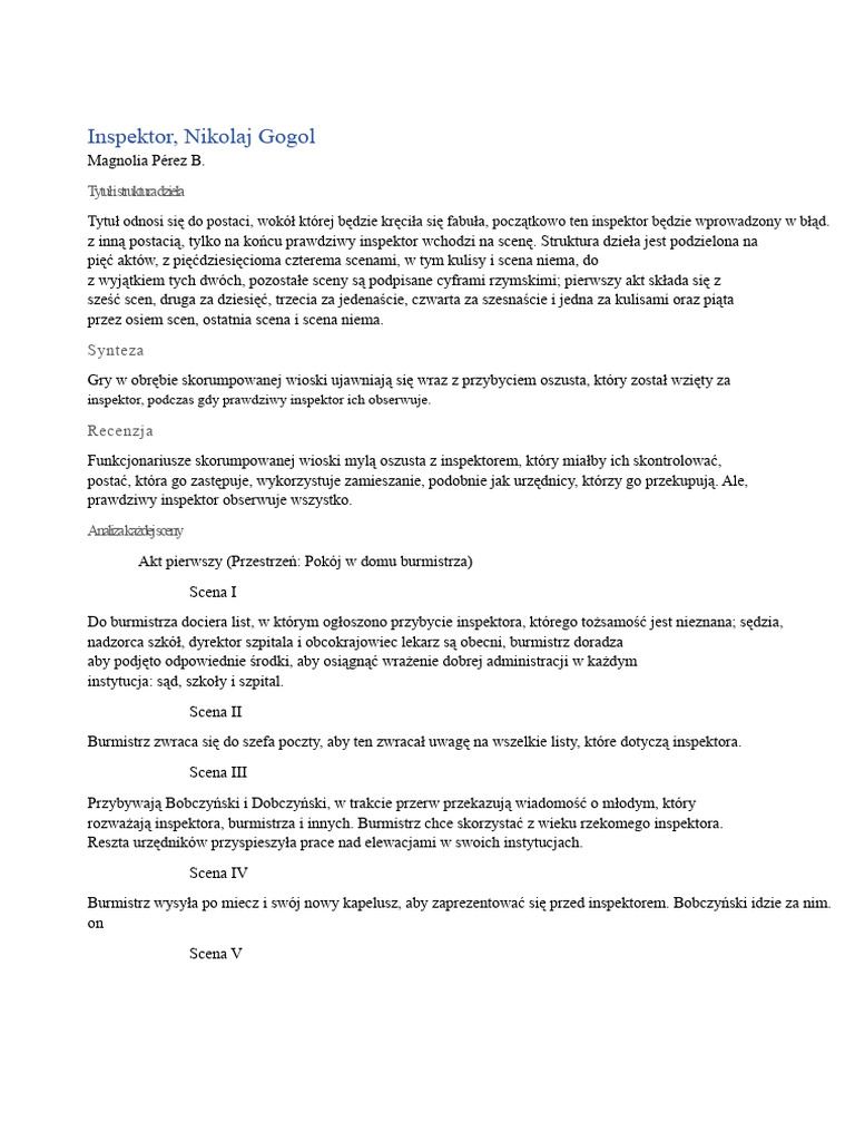 Inspektor | PDF