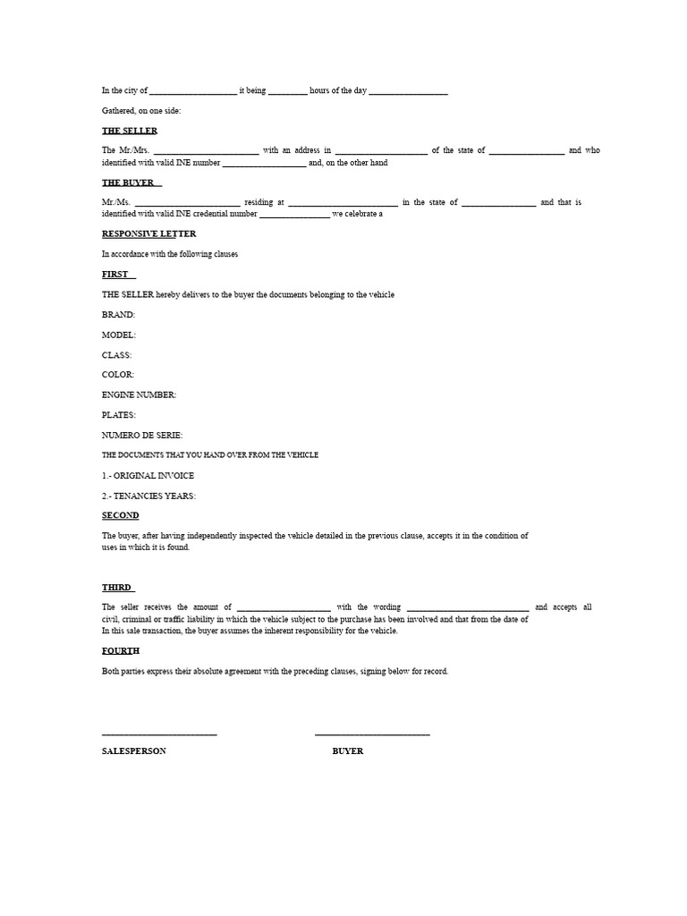 Responsive Letter (Car) | PDF