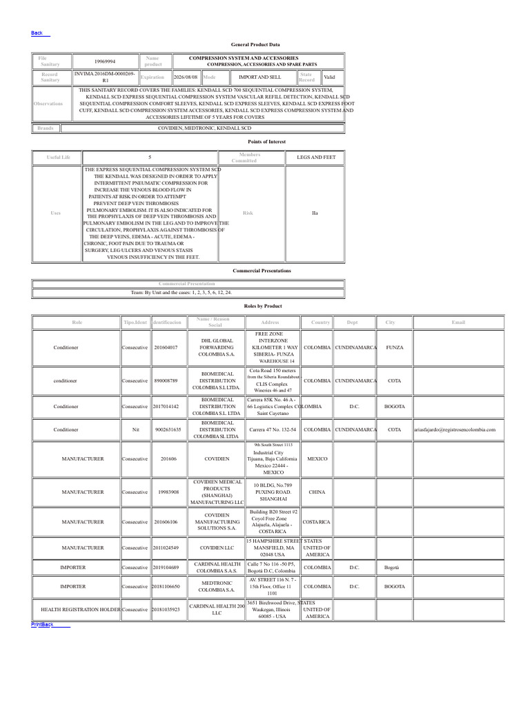 Kendall SCD Compression System Data | PDF | Vein | Thrombosis