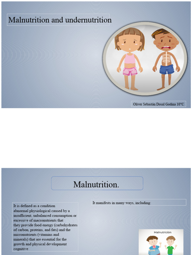 Understanding Malnutrition and Its Impact | PDF | Malnutrition | Nutrition
