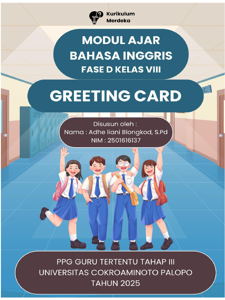 Modul Pembelajaran Greeting Card SMP | PDF