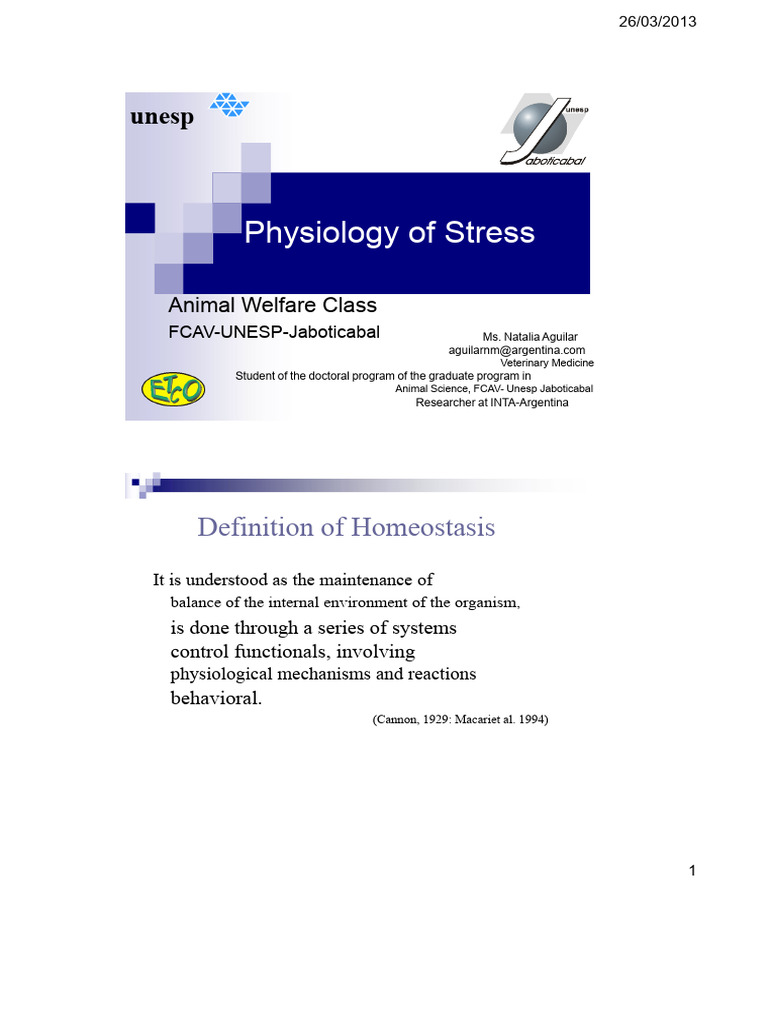 Physiology of Stress | PDF | Stress (Biology) | Adrenal Gland