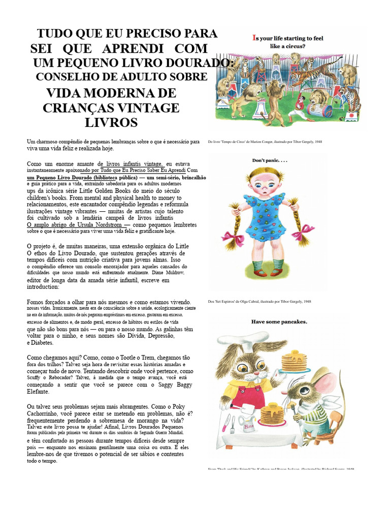 Tudo Que Eu Preciso Saber Eu Aprendi Com Um Livrinho Dourado. | PDF