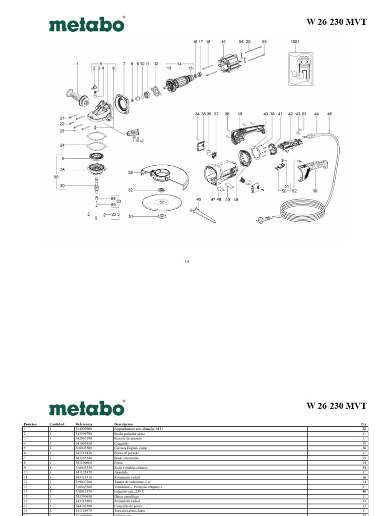 Lista de Peças W 26-230 MVT | PDF