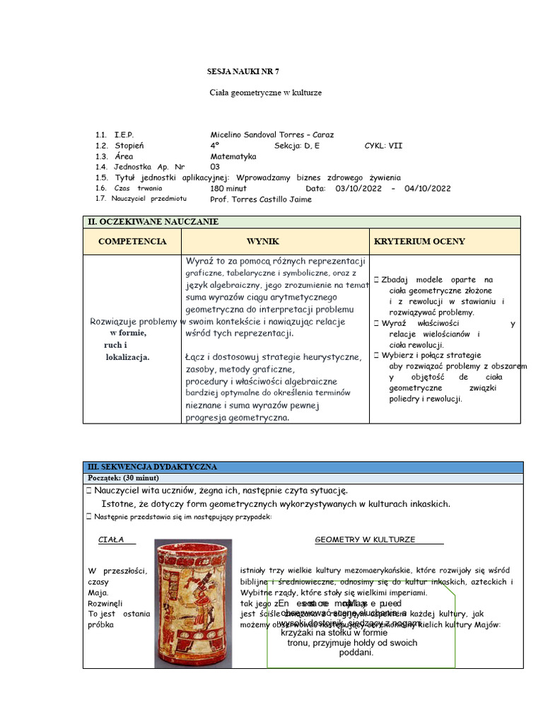 Sesja Nauczania NR 7 | PDF