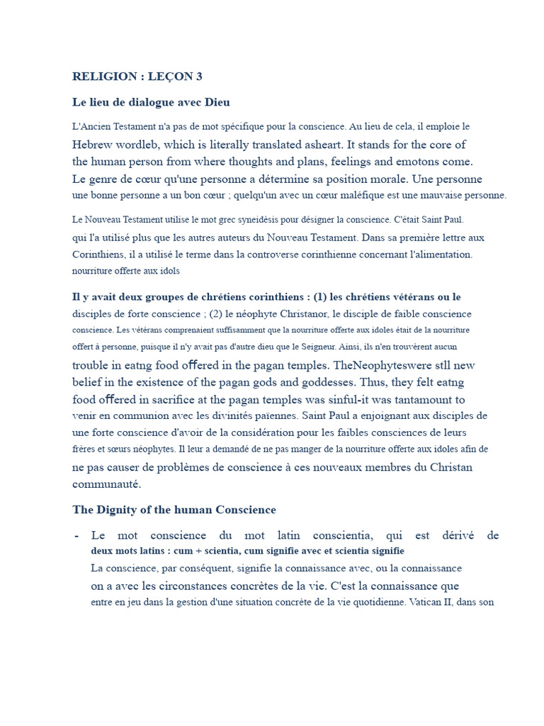 La Conscience : Dialogue avec Dieu | PDF | Conscience | Moralité