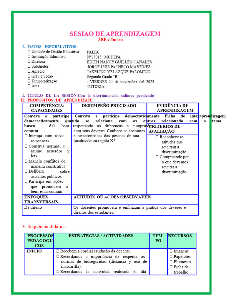 SESSÃO TUT-Com A Discriminação Saímos Perdendo | PDF | Aprendizado ...