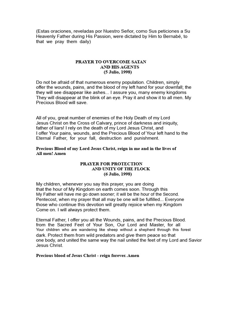 Mystical Sentences | PDF | God The Father | Prayer