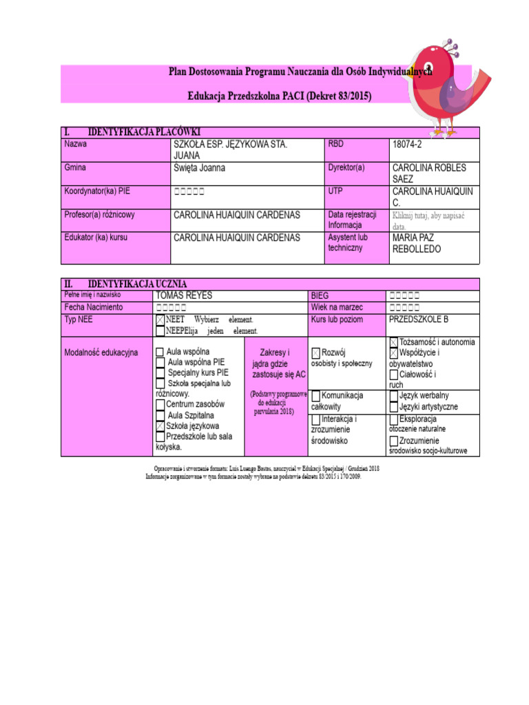 Paci-2-0-Educ-parv-Przejście TOMAS | PDF