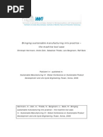 08-16 Herrmann Et Al - Bringing Sustainable Manufacturing Into Practice - The Machine Tool Case