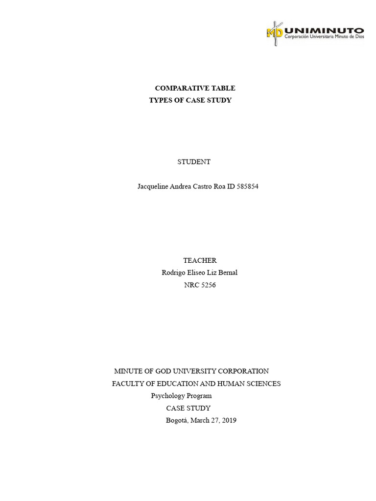 Comparative Case Study Analysis in Psychology | PDF | Psychology ...