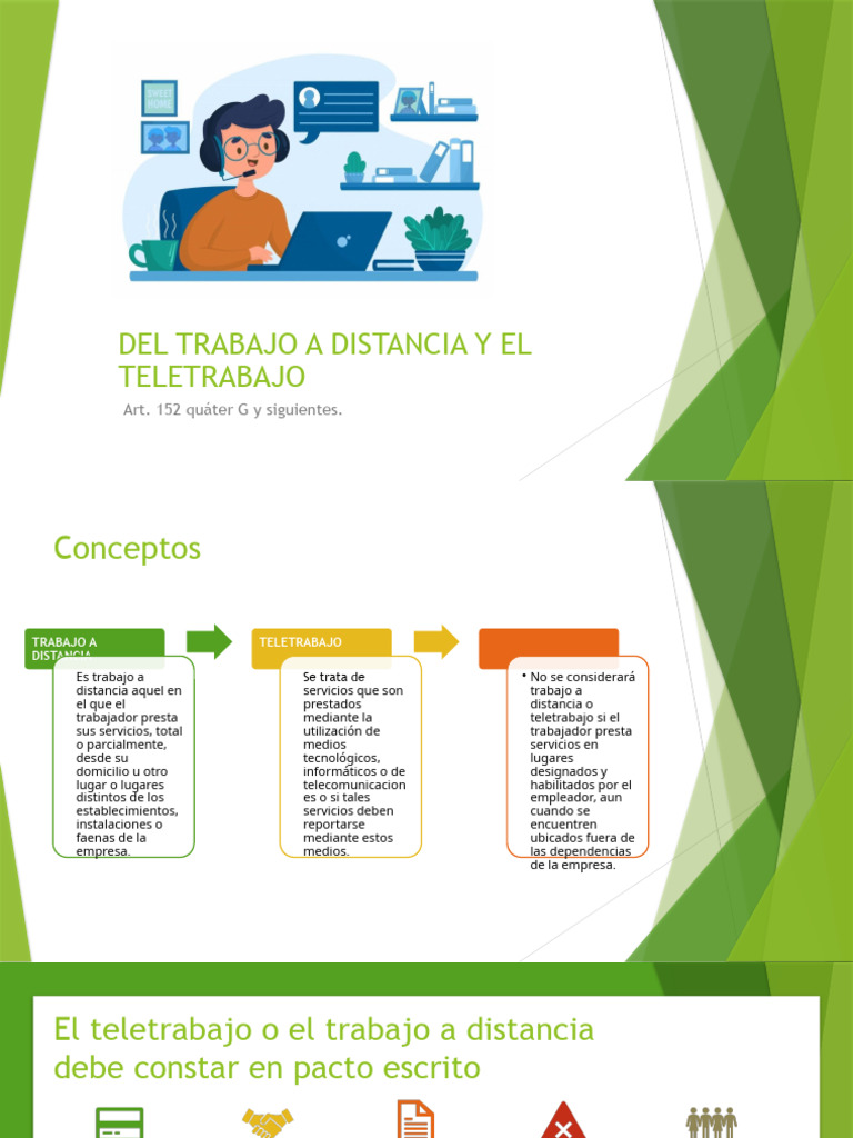 Del Trabajo A Distancia y El Teletrabajo - Tagged | PDF | Derecho ...